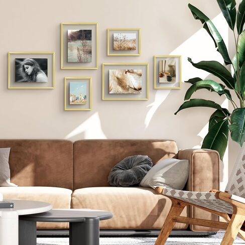 Golden State Art، مجموعة إطارات صور عائمة مقاس 11 × 14 مكونة من 3 قطع، حدود رفيعة سوداء، صور وأعمال فنية متعددة الأحجام تصل إلى 11 × 14 بوصة، للتعليق على الحائط أفقيًا وعموديًا in Saudi Arabia