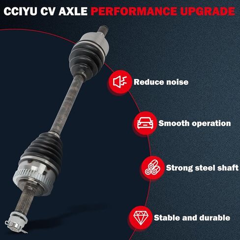 مجموعة عمود المحور Cciyu 66-7333 CV مناسبة لـ CC 2.0L، للجولف 1.8L 2.5L، للجولف SportWagen 1.8L، لجيتا 1.4L 1.8L 2.5L، لباسات CC 2.0L، للأرنب 2.5L 2005-2018 أمامي يسار FWD in Saudi Arabia