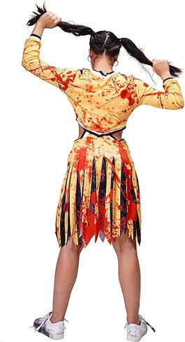 Adult Bloody Zombie Cheerleader Costume for Women and Zombie Football Player Costume for Men in Saudi Arabia