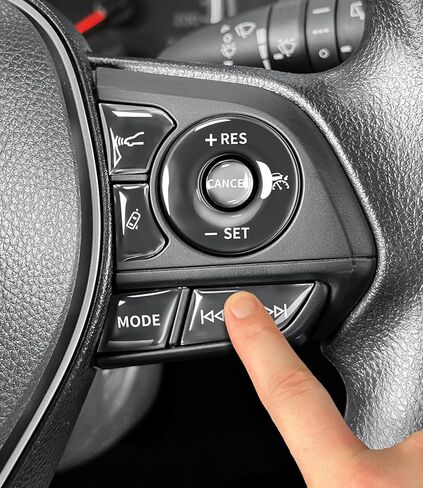 Suitable for Toyota Steering Wheel Button Protection Stickers for RAV4 frontlandei wildlander for Corolla Steering Wheel Button Modification Steering Wheel Cover (for RAV4) in Saudi Arabia