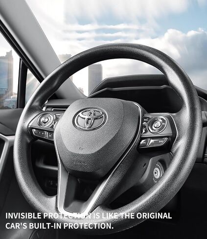Suitable for Toyota Steering Wheel Button Protection Stickers for RAV4 frontlandei wildlander for Corolla Steering Wheel Button Modification Steering Wheel Cover (for RAV4) in Saudi Arabia