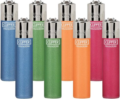 Clipper - كلاسيكي كبير القابل لإعادة الاستخدام - ولخات قابلة لإعادة التعبئة القابلة لإعادة التعبئة الأيقونية حزمة - استبدل البوتان ، فلينت ، وعجلة الشرارة للأضواء غير المحدودة - 8 حزمة - النجوم الوطنية in Kuwait