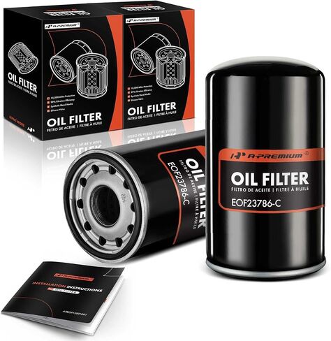 A-Premium 2-PC 10K Miles Protection Spin On Oil Filter Compatible with Ford F-250, F-250 HD, F-250 Super Duty, F-350, F-350 Super Duty, F-450 Super Duty, F-550 Super Duty & International Harvester in Saudi Arabia
