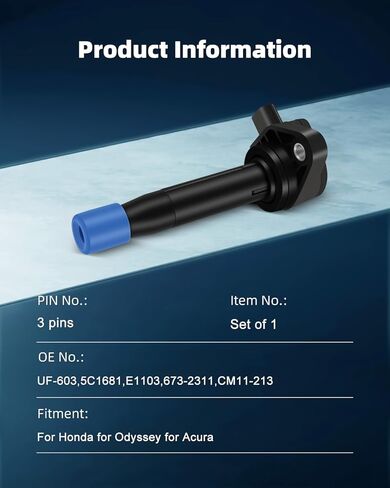 ملفات ملف الإشعال ECCPP UF669 1 قطعة، لـ Volt 1.4L 2011-2015، لـ Trax 1.4L 2013-2017، لـ Sonic 1.4L 2012-2017، لـ Buick Encore 1.4L 2013-2017 C1810 UF669 in Kuwait