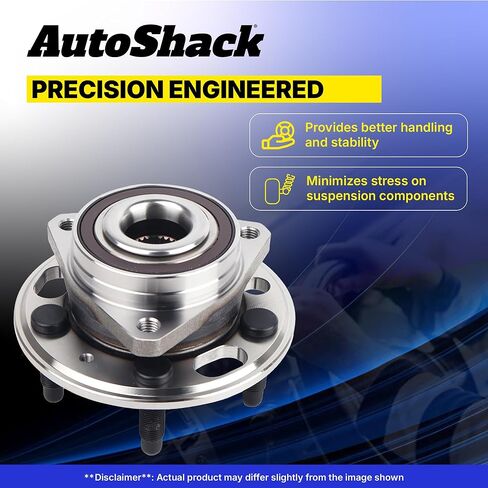 AutoShack Front Wheel Hub Bearing Assemblies with ABS| Replacement for 2004-2012 Chevrolet Malibu 2005-2010 Pontiac G6 2007-2009 Saturn Aura | 2-PC in Saudi Arabia