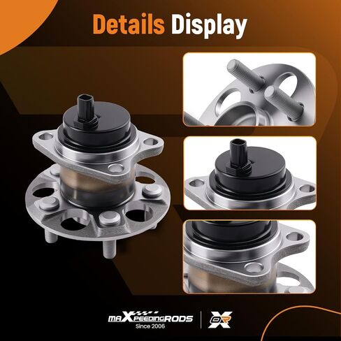 maXpeedingrods 512505 Rear Wheel Bearing and Hub Assembly for Toyota Prius 2010-2015 for Prius Plug-in 2012-2015 All Models 5-Lugs in Saudi Arabia