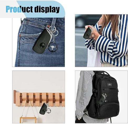 Auto Parts Steering Wheel Shape Key Chain, 3D Metal Car Key Holder, Car Key Ring Accessories for Vehicle, Backpack (Black/White) in Kuwait