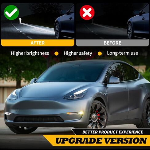 Left Side Fog Light Compatible with Model 3 2017-2023 Model Y 2020-2023 Front Bumper Fog Lamp Amber DRL Driver Side 1077391-00-D 1077391-00-E 1077391-00-F (Left) in Saudi Arabia