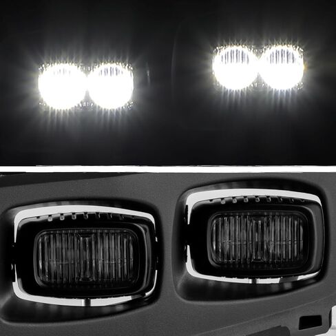 AKKON -Fits 2021-2025 Ford F150 Raptor LED Driving Bumper Fog Lights Pair Left+Right w/Wire Harness Bracket Power Switch in Saudi Arabia