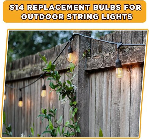 24 Pcs Christmas Colored LED String Light Bulbs Plastic Waterproof S14 Replacement Bulbs E26 Base 1 Watt LED Bulb for Indoor Outdoor String Lights Christmas Decoration(Multicolor) in Kuwait