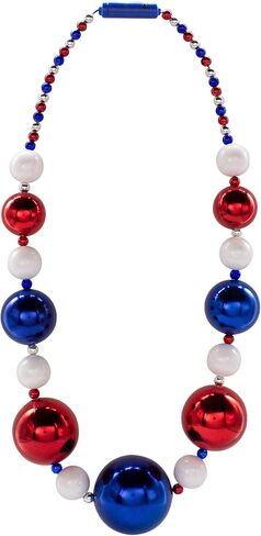 LEDILITES Windy City LED LED UP 44 "Jumbo Mardi Gras Bead Necklace مع 3 أوضاع ضوئية ديناميكية للمتعة الاحتفالية in Kuwait