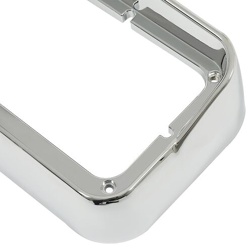 KUAFU Chrome Headlight Bezel Compatible with Kenworth T400 T600 T800 W900B W900L Peterbilt 378 379 Western Star 4900 Freightliner FLD Classic XL for 4" x 6" Rectangular Dual Headlamp w/Visor in Saudi Arabia
