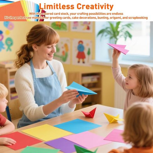 8.5" X 11" Colored Cardstock Bulk 150 Sheets 30 Assorted Colors Construction Paper Card Stock Printer Paper for DIY Crafts, Cricut Card Making, Party Decor, Kids School Supplies, 180 GSM in Kuwait