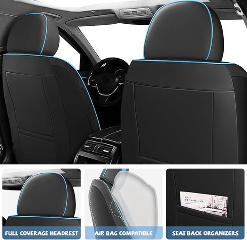 أغطية مقاعد السيارة من ILMO مصممة خصيصًا لسيارة Ford Explorer 2004-2025 - أغطية كراسي السيارات المتوافقة مع الوسائد الهوائية - غطاء مقاعد شامل كليًا (بيج وبني، مجموعة كاملة) in Saudi Arabia