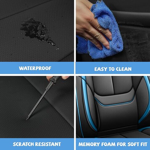 أغطية مقاعد السيارة من ILMO مصممة خصيصًا لسيارة Ford Explorer 2004-2025 - أغطية كراسي السيارات المتوافقة مع الوسائد الهوائية - غطاء مقاعد شامل كليًا (بيج وبني، مجموعة كاملة) in Saudi Arabia