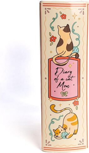 Occasional's Book-Shaped Decorative Vase, Ceramic Vases for Home Decor, Cute Bookshelf Decor, Unique Vase for Book Lovers (Large) in Saudi Arabia