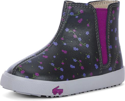 See Kai Run - حذاء رياضي Keegan II للأطفال الصغار، زهور سوداء، مقاس 9.5 in Kuwait