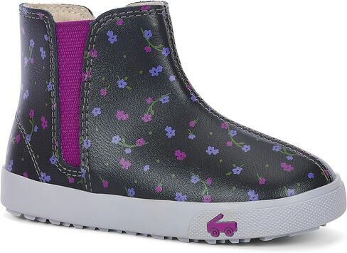 See Kai Run - حذاء رياضي Keegan II للأطفال الصغار، زهور سوداء، مقاس 9.5 in Kuwait