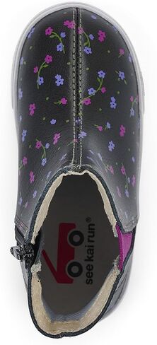 See Kai Run - حذاء رياضي Keegan II للأطفال الصغار، زهور سوداء، مقاس 9.5 in Kuwait