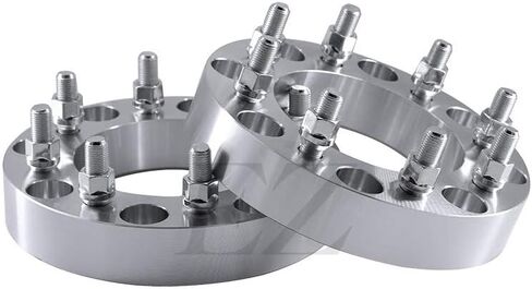 ezaccessory 2 محولات عجلة البليت فواصل 8x6.5 إلى 8x6.5 | 8x165 إلى 8x165 | يناسب بيك اب Ford F250 F350 المبكر جدًا 55-79 | 1.5 بوصة سميكة 1/2 بوصة ترصيع in Saudi Arabia