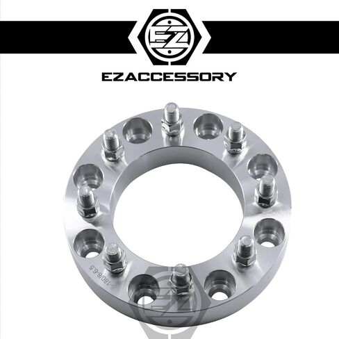 ezaccessory 2 محولات عجلة البليت فواصل 8x6.5 إلى 8x6.5 | 8x165 إلى 8x165 | يناسب بيك اب Ford F250 F350 المبكر جدًا 55-79 | 1.5 بوصة سميكة 1/2 بوصة ترصيع in Saudi Arabia