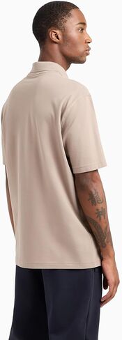 Armani Exchange Men's Limited Edition a Line Logo Stretch Cotton Polo in Saudi Arabia