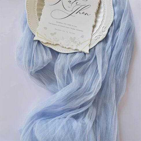 Joanlody Terracotta Cheesecloth الجدول عداء 10Ft ريفي الشاش الجبن القماش الجدول عداء بوهو الخريف الشكر الجدول عداء لحفل زفاف الزفاف دش عيد الهالوين الديكور in Saudi Arabia