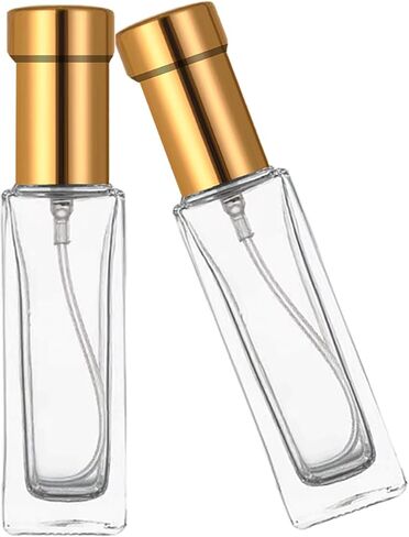 30ml Perfume Spray Bottle, 6PCS Mini Portable Travel Glass Square Spray Bottle,Small Fine Mist Spray Bottle, Refillable Glass Spray Bottle, Sample Spray Bottle (Black, 30ml) in Kuwait