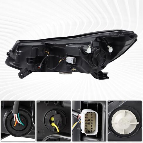 Duolctarms w/LED DRL Headlight Headlamp Assembly Compatible for 2017 2018 2019 2020 2021 2022 Chevy TRAX LT/Premier Right Passenger Side 42725481 GM2503450 in Saudi Arabia