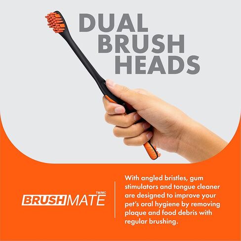 Dog Toothbrush and Bite Block Assistant Combo Pack by Paw Ready for Puppies' Dogs and Cats Small Size for use with Pets Between 5-15 lbs. (2-7kg) Protects Hands and Fingers While Brushing in Kuwait