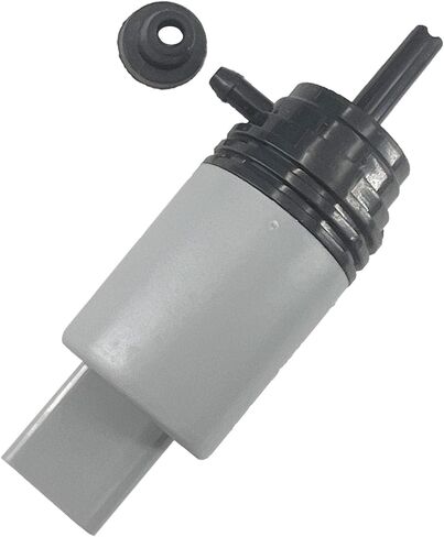 Front Windshield Washer Pump w/Grommet Compatible with 328i, 325xi, 325i, 525i, 535i GT, 550i,640i, M3, M5, M6 Replaces 67126934159, 67127302589, 21323-232316A in Saudi Arabia