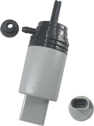 Front Windshield Washer Pump w/Grommet Compatible with 328i, 325xi, 325i, 525i, 535i GT, 550i,640i, M3, M5, M6 Replaces 67126934159, 67127302589, 21323-232316A in Saudi Arabia