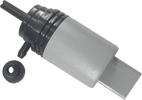 Front Windshield Washer Pump w/Grommet Compatible with 328i, 325xi, 325i, 525i, 535i GT, 550i,640i, M3, M5, M6 Replaces 67126934159, 67127302589, 21323-232316A in Saudi Arabia