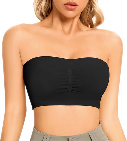حمالة صدر Bandeau للنساء حمالات صدر مبطنة بدون حمالات، حمالة صدر لاسلكية مريحة بدون خياطة، حمالة صدر علوية بدون أسلاك in Kuwait