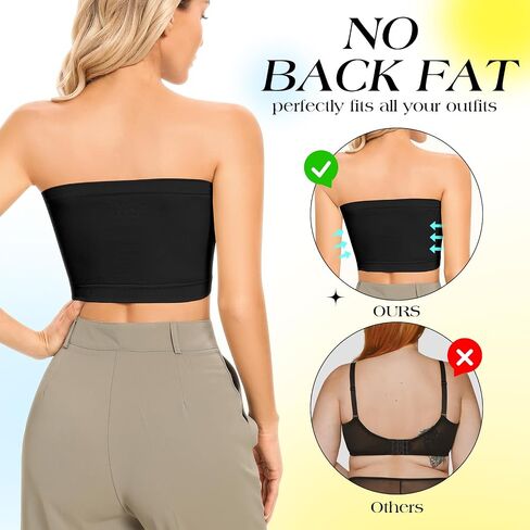 حمالة صدر Bandeau للنساء حمالات صدر مبطنة بدون حمالات، حمالة صدر لاسلكية مريحة بدون خياطة، حمالة صدر علوية بدون أسلاك in Kuwait