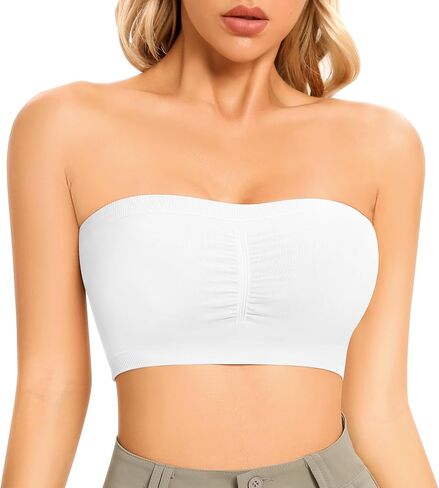 حمالة صدر Bandeau للنساء حمالات صدر مبطنة بدون حمالات، حمالة صدر لاسلكية مريحة بدون خياطة، حمالة صدر علوية بدون أسلاك in Kuwait