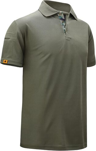 Tactical Shirts for Men Military Golf Shirts Short Sleeve with Collars T-Shirt in Saudi Arabia