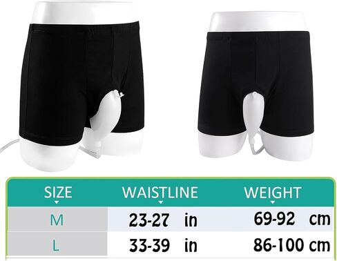 Urine Bag Underpants, Male Wearable Portable Pee Bag, Pee Catheter Holder for Elder with Collection Bag, Pee Catheter Holder (L) in Saudi Arabia