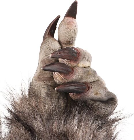 PENINSULA LOVE Halloween Werewolf Gloves Hairy Wolf Claw Gloves Scary Monster Hands Mittens Cosplay Animal Paws Mittens in Saudi Arabia