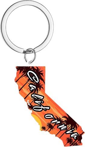 California Souvenirs State Keychain - Durable Key Ring And Key Holder For Gifts,Souvenirs From Usa,Spot M in Saudi Arabia