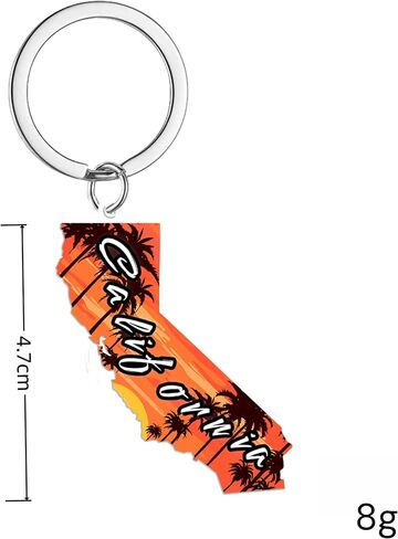California Souvenirs State Keychain - Durable Key Ring And Key Holder For Gifts,Souvenirs From Usa,Spot M in Saudi Arabia