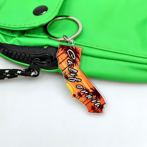 California Souvenirs State Keychain - Durable Key Ring And Key Holder For Gifts,Souvenirs From Usa,Spot M in Saudi Arabia