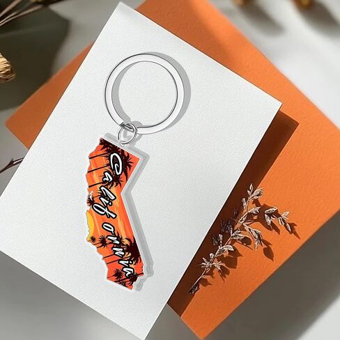California Souvenirs State Keychain - Durable Key Ring And Key Holder For Gifts,Souvenirs From Usa,Spot M in Saudi Arabia