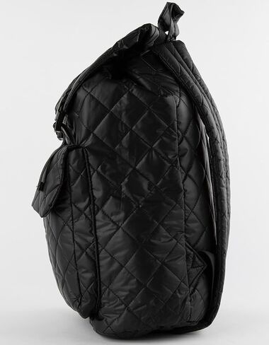 Rsq Polly Puffer Flap Backpack, Black in Kuwait