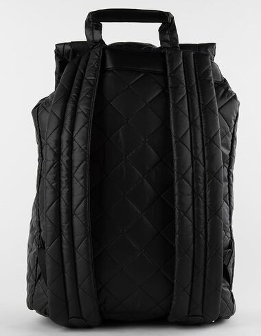 Rsq Polly Puffer Flap Backpack, Black in Kuwait
