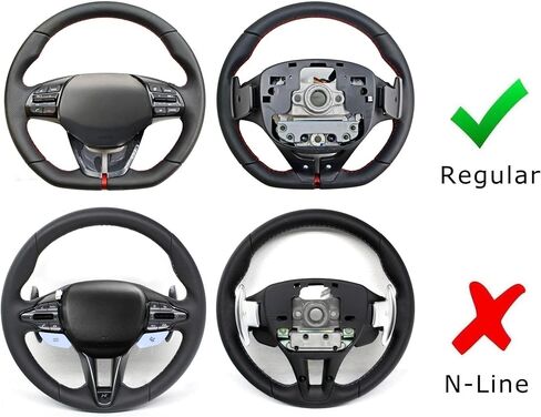 وصلات مجداف كبيرة من الألومنيوم خفيفة الوزن باللون الأحمر من iJDMTOY متوافقة مع 2019-2022 Hyundai Veloster JS (باستثناء N-Line) in Saudi Arabia