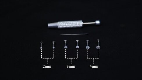 14K Gold Plated Flat Back Stud Earrings - 316L Surgical Steel Internal Thread CZ Stud Piercing Jewelry for Tragus Helix Cartilage Conch Nose Hypoallergenic Lip Labret Medusa Piercing 16G 18G 20G in Saudi Arabia