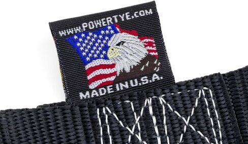 أشرطة سقاطة مريحة للقفل مقاس 1.5 بوصة × 7 أقدام من PowerTye مع خطافات على شكل حرف S شديدة التحمل - صُنعت في الولايات المتحدة الأمريكية - حد حمل العمل 1000 رطل / قوة الكسر 3000 رطل - أزرق (زوج) in Kuwait