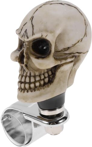 30.5mm Car Steering Wheel Knob Small Skull Vehicle Steering Wheel Rotator Ball for SUV Pickup Trucks Semi-Trailers Vans Boats Beige 1 Pc in Saudi Arabia