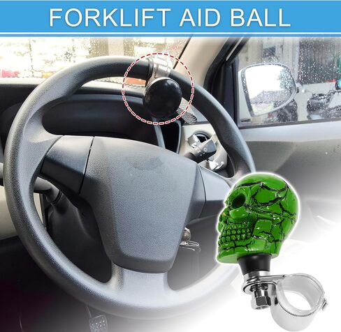 30.5mm Car Steering Wheel Knob Small Skull Vehicle Steering Wheel Rotator Ball for SUV Pickup Trucks Semi-Trailers Vans Boats Beige 1 Pc in Kuwait